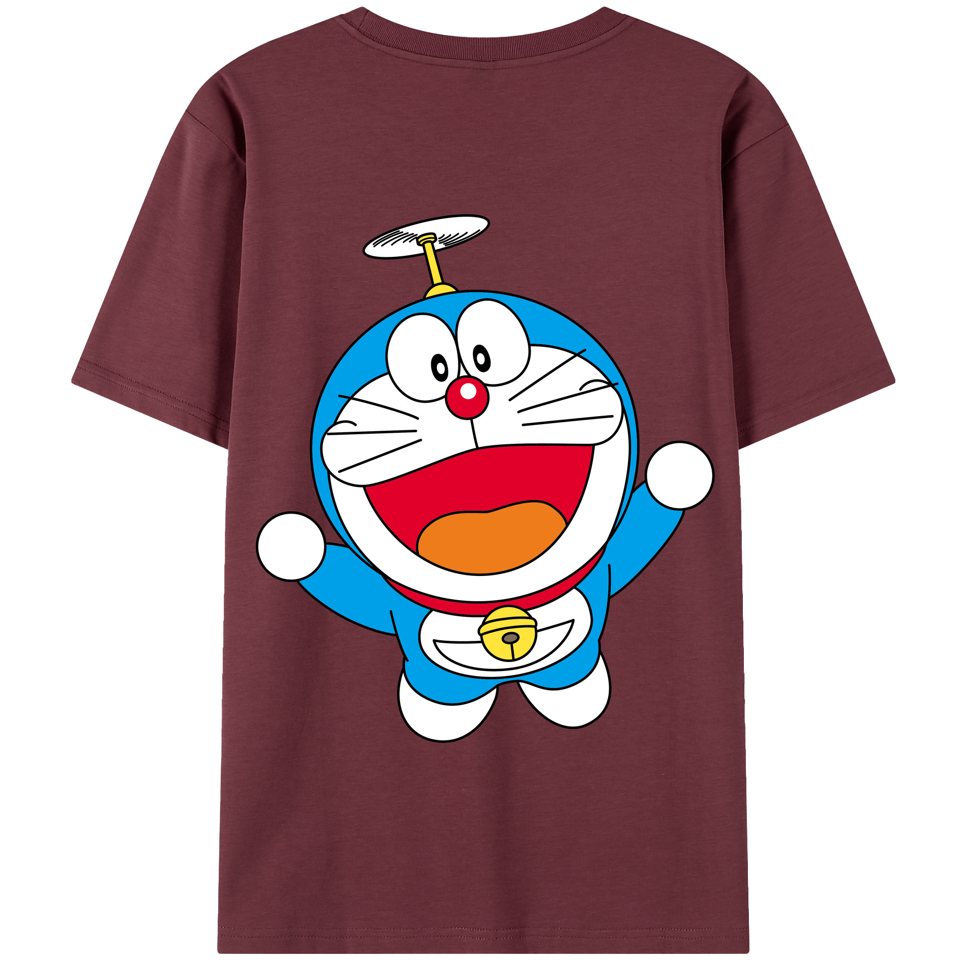 （画像用） ドラえもん Doraemon 綿100％半袖Tシャツ（背面プリント）
